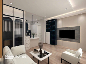 Căn hộ 1 phòng ngủ ban công 50m2 cạnh sân bay, chỉ cần xách vali vào ở