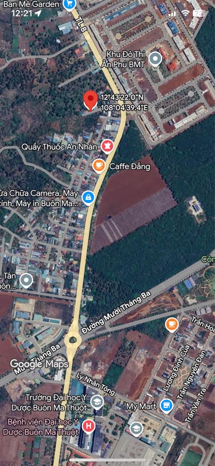 Bán đất vàng hẻm 723 Hà Huy Tập, Buôn Ma Thuột - Sổ đỏ 60m2, giá 1.85 tỷ