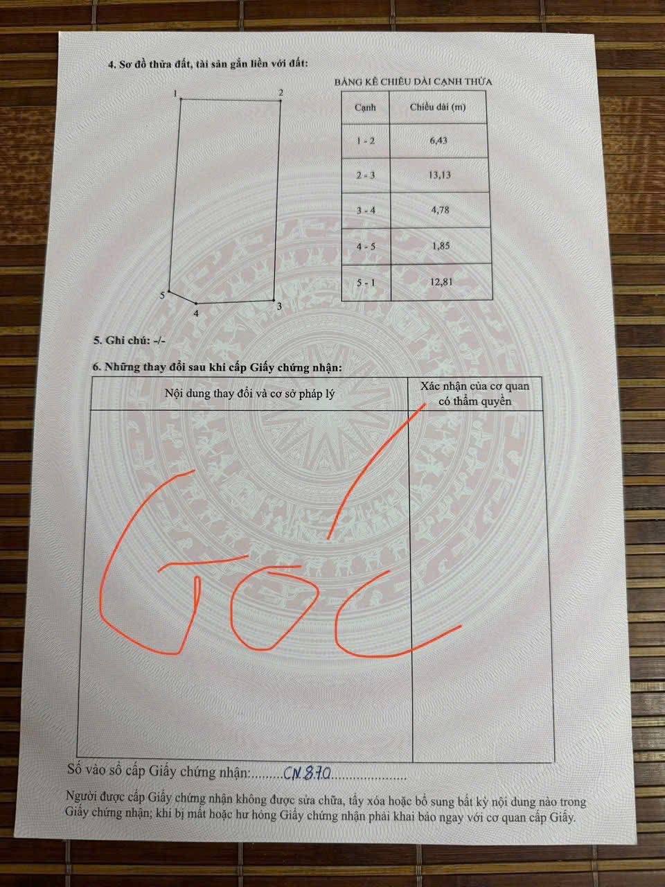 Bán đất thổ cư Gia Bình, 85.7m2, lô góc 2 mặt thoáng, hướng Nam