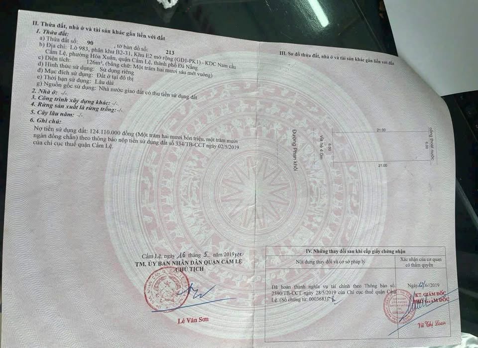 Bán đất vị trí đẹp đường Phan Khôi, Đà Nẵng