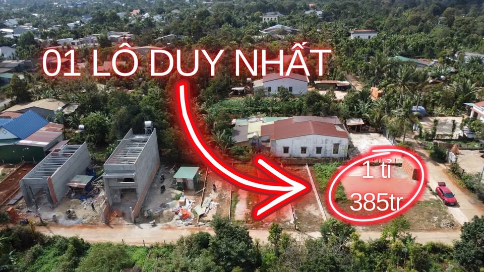 Bán đất vuông vắn 5x20m, thổ cư 60m2, gần chợ Đạt Lý, Đắk Lắk