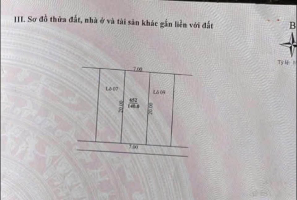 Đất Dương Lâm 140m2, mặt tiền 7m, đường xe tải thông