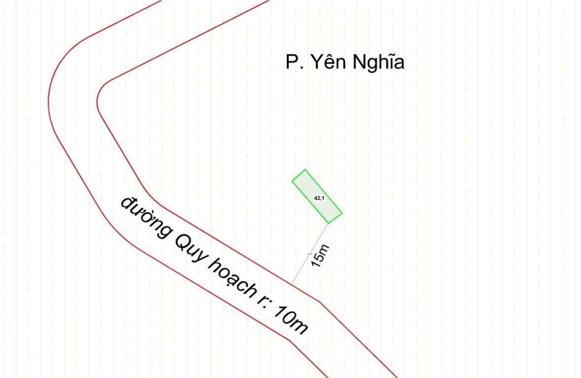 Bán đất Yên Nghĩa, Hà Đông 42,1m2, 5,7 tỷ, gần trục chính, ô tô tránh