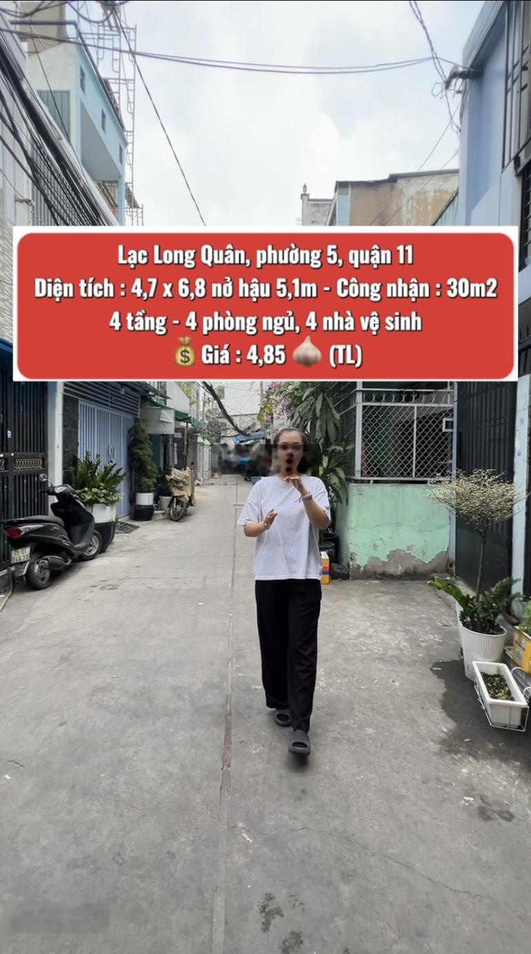 Bán nhà Quận 11 - hẻm 3m thông - gần mặt tiền - ngang gần 5m - chỉ 4 tỷ nhỉnh