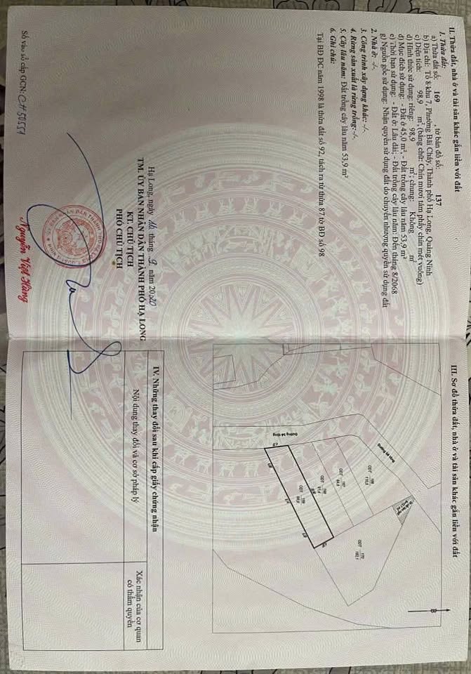 Bán đất thành phố Hạ Long, tỉnh Quảng Ninh giá 2 tỷ