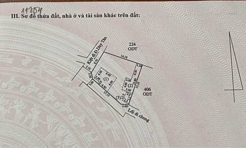 Bán đất 2 mặt tiền, diện tích 202m2 tại 52/89 Duy Tân thông ra Ngự Bình, giá 2.89 tỷ