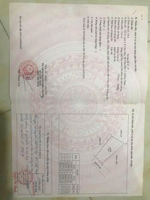 Bán đất Cẩm Phú khu 5, giá tốt