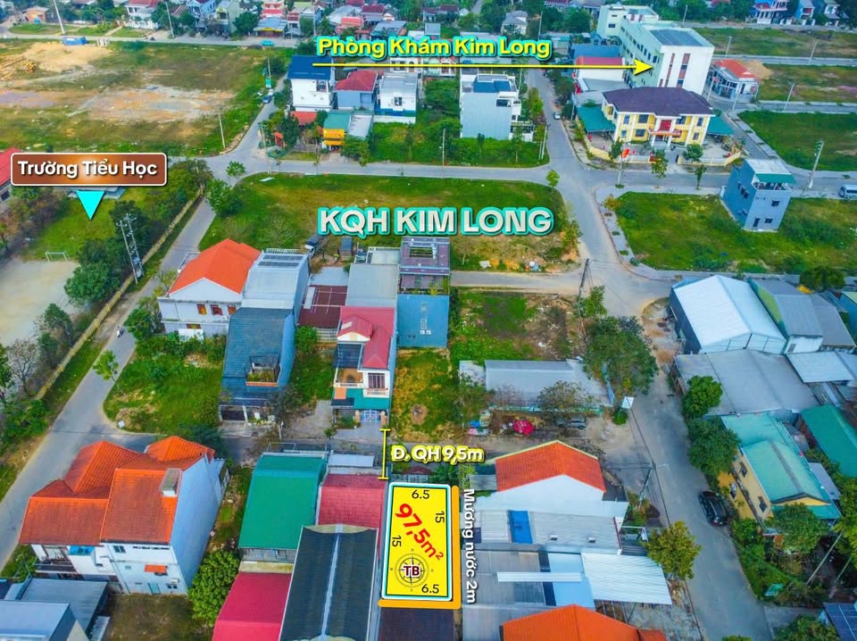 Bán lô đất siêu đẹp 3 mặt thoáng hiếm có khu quy hoạch Kim Long, giá 3.55 tỷ