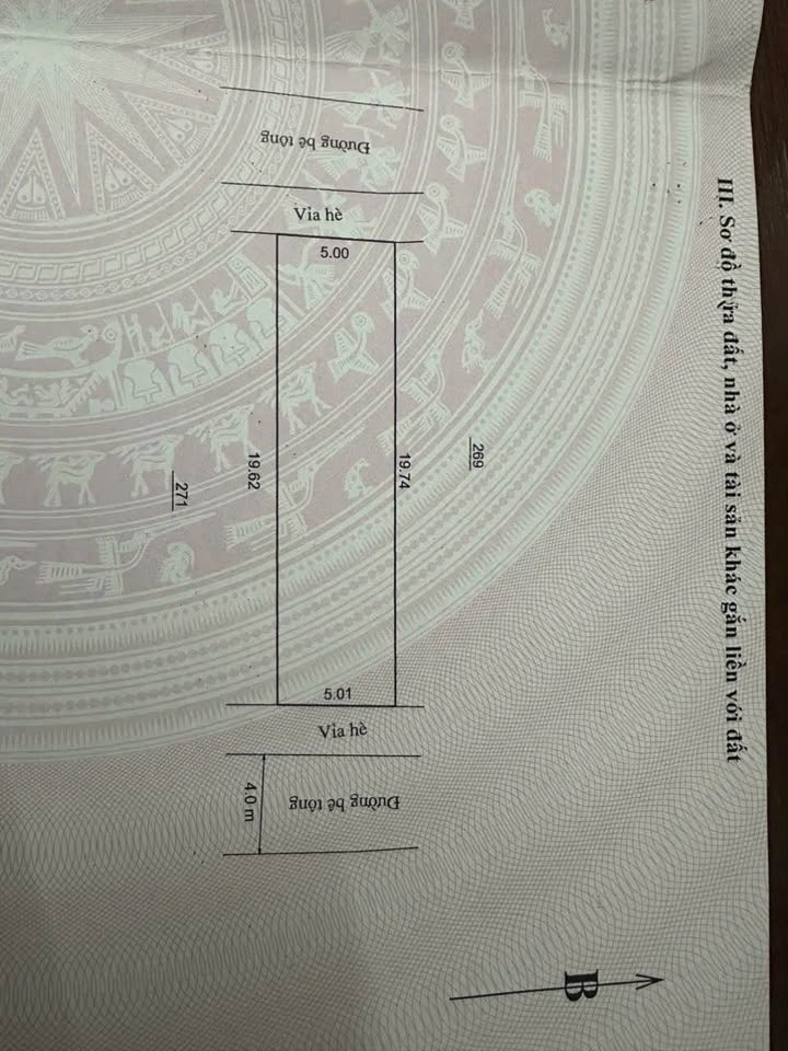 Cần bán mảnh đất 2 mặt đường diện tích 98,4m2, phường Thịnh Lang, gần trường Hoàng Văn Thụ