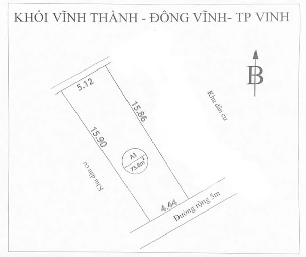 Bán đất Đông Vĩnh, đường rộng 5m, gần trường mầm non, 76m2, giá 3.5 tỷ