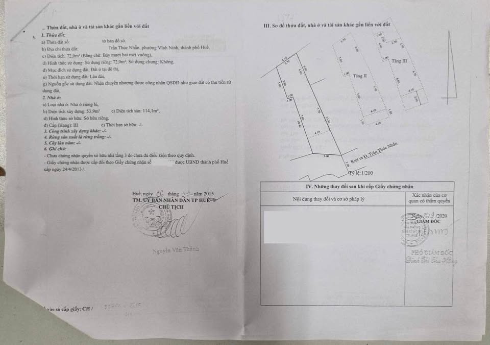 Bán nhà riêng thành phố Huế, tỉnh Thừa Thiên Huế giá cả thương lượng