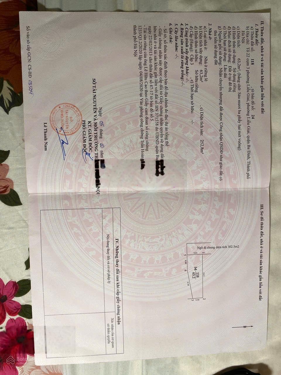 Bán nhà riêng tại Tổ 22, cụm 3, Liễu Giai, 13,5 tỷ, 63,2 m2, uy tín, giá tốt