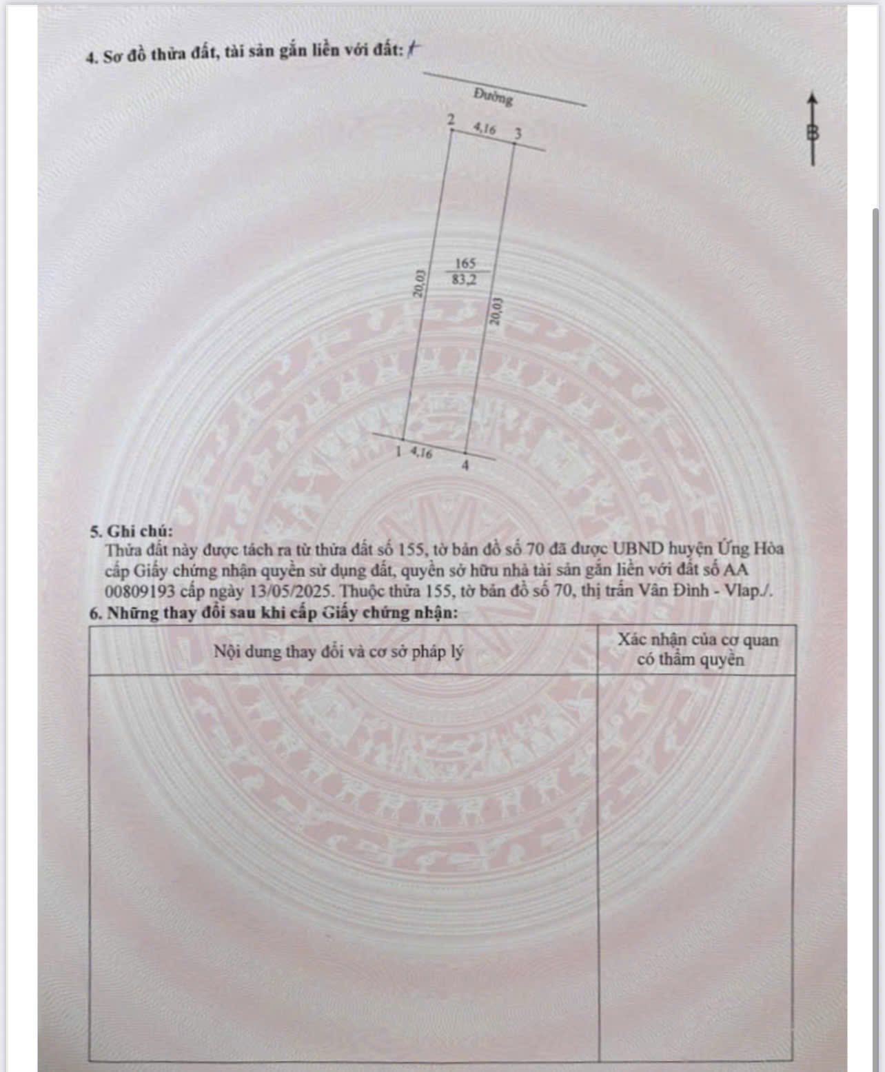 Bán đất Vân Đình, 83,2m2, ô tô tránh đỗ ngày đêm và quay đầu trước đất, giá 2.8 tỷ