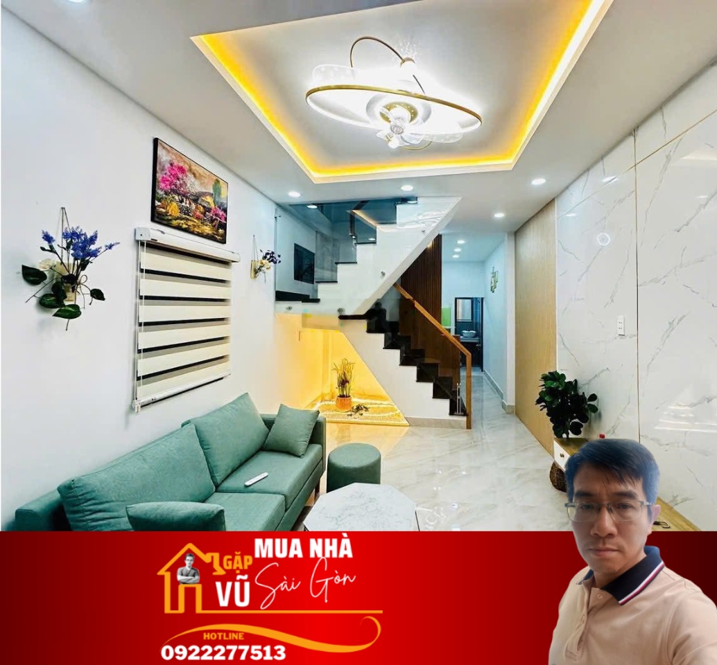 Nhà đẹp khu Lê Văn Sỹ, Nguyễn Trọng Tuyển - (3.2mx9.5m)x 3 tầng BTCT
