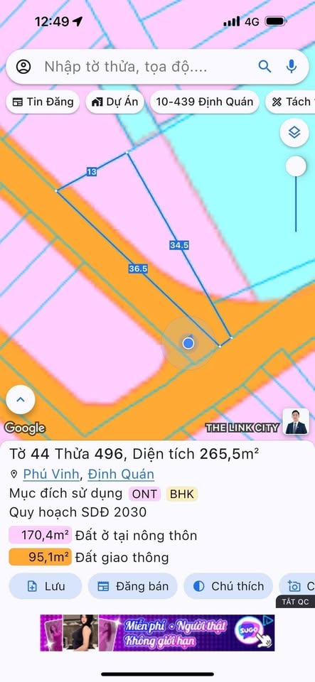 Bán nhà riêng huyện Định Quán, tỉnh Đồng Nai, giá 1,6 tỷ