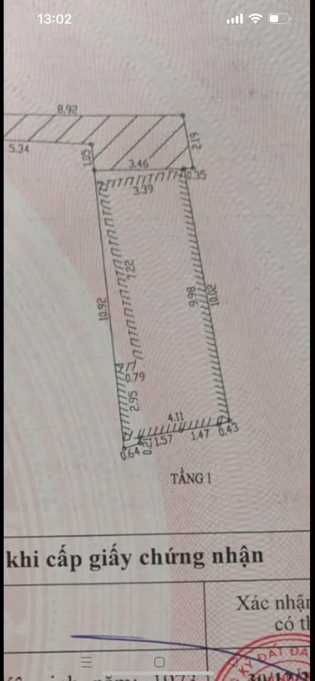 Cần bán lô đất kiệt 545 Hoàng Diệu, Cẩm Lệ, diện tích 39m2, giá 2,55 tỷ