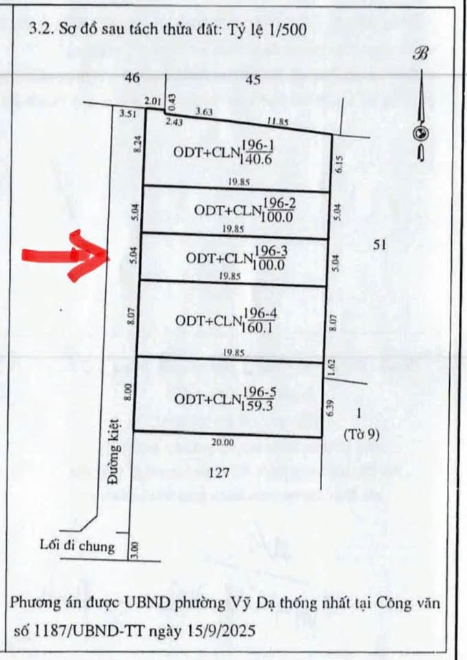 Bán đất kiệt ô tô 100m2 Nguyễn Sinh Cung, Huế, giá 2.35 tỷ