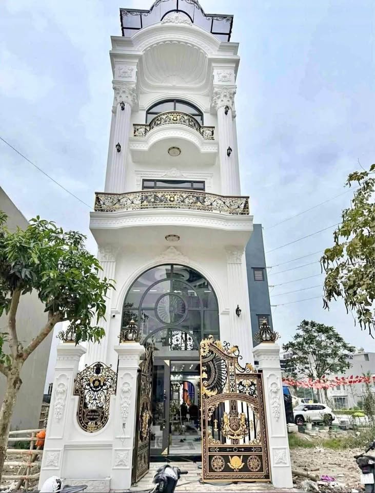 Bán nhà 3 tầng tân cổ điển, thang máy xịn, ngay khu đô thị Mỹ Trung, giá 7,25 tỷ