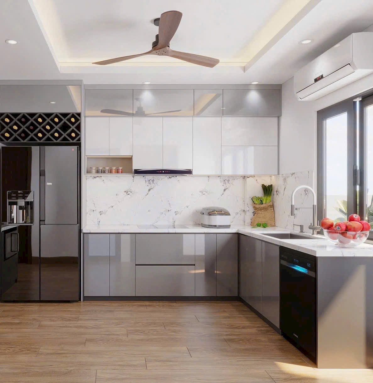 Chính chủ gửi bán căn góc chung cư Lê Mao kéo dài, 2 phòng ngủ, 65m2, nội thất mới tinh