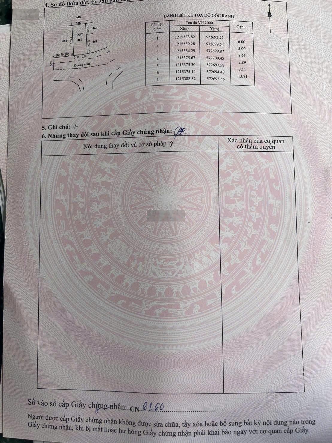 Cuối năm chủ cần ra lô đất thổ cư(DT 82,4m)giá 980tr xã Thái Mỹ. LH 0902850138 xem trực tiếp sổ đất