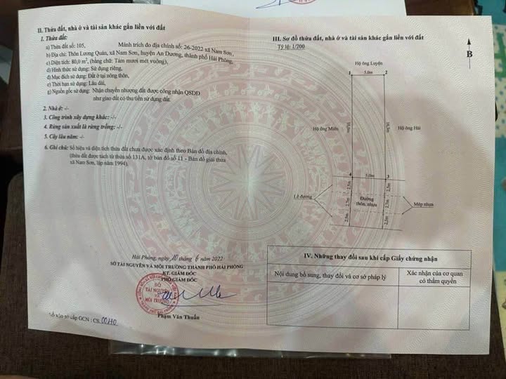 Bán căn hộ chung cư huyện An Dương, thành phố Hải Phòng giá 2 tỷ