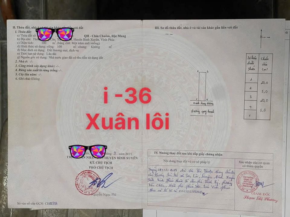 Bán đất huyện Bình Xuyên, tỉnh Vĩnh Phúc giá 3 tỷ