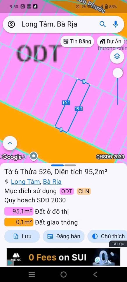 Bán đất thành phố Bà Rịa, tỉnh Bà Rịa, Vũng Tàu giá 2,3 tỷ