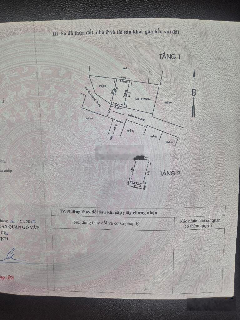 Quang trung- trung tâm gò vấp-nhà vuông vức-hẻm xe hơi- chỉ hơn 3ty