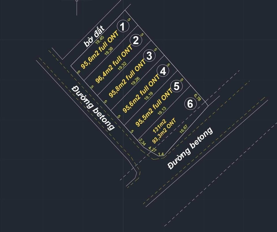 Bán đất phường Hoà Thắng, Ninh Hoà, 96m2, ngang 5m full thổ cư, giá 339 triệu