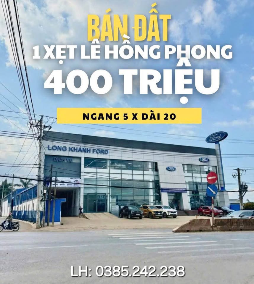 Bán đất trung tâm Long Khánh, giá tốt đầu tư, giá 980 triệu