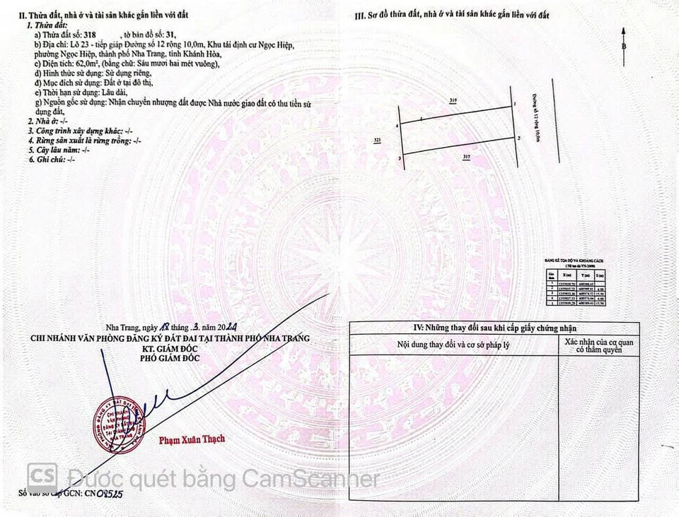 Bán đất thành phố Nha Trang, tỉnh Khánh Hòa giá 3,95 tỷ