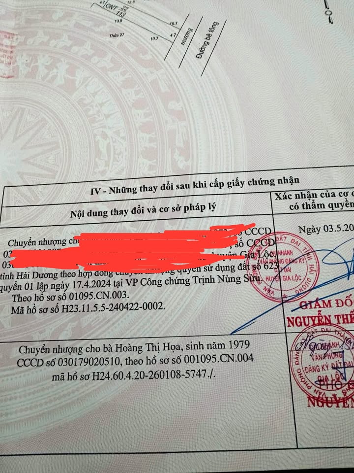 Chính chủ gửi bán lô đất thuộc thôn Cáy, xã Đoàn Thượng, giá đầu tư