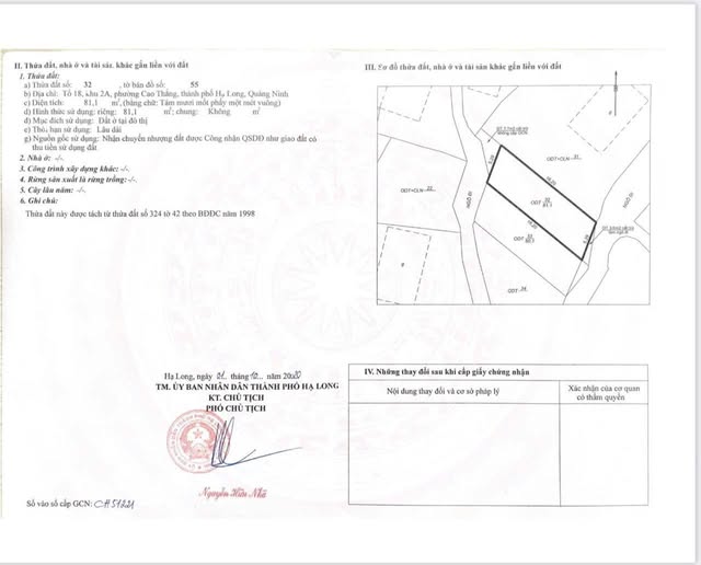 Bán lô đất Đồi Ngân Hàng, Hạ Long, 81m2, hướng Đông Nam, ô tô tận nơi, giá hơn 2 tỷ