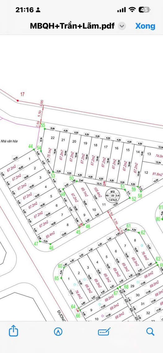 Bán đất tái định cư Đồng Lôi, thành phố Thái Bình