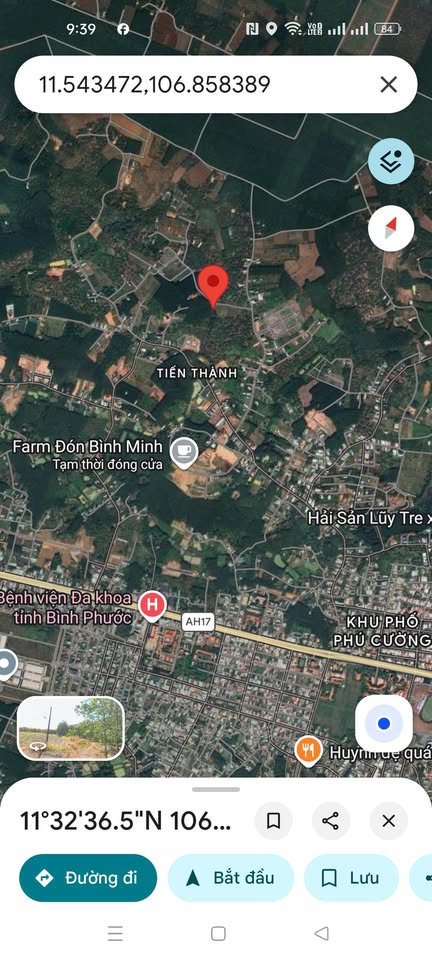 Bán đất nền khu phố Bưng Trang, phường Tiến Thành, thành phố Đồng Xoài cũ