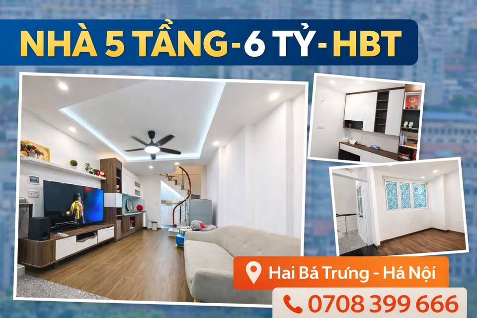 Bán nhà riêng quận Hai Bà Trưng, thành phố Hà Nội giá 6 tỷ