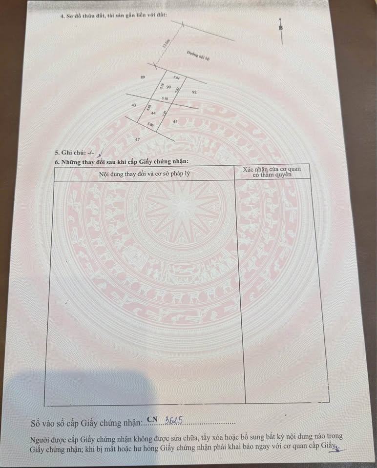 Bán gấp lô đất 76,4m² tại phường Mỹ Hào, khu chợ Bao Bì