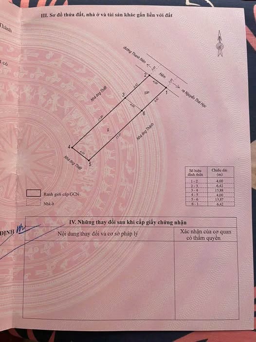 Chính chủ cần bán nhà mặt hẻm 3m Nguyễn Thái Học, hẻm thông Nguyễn Thái Học và Thanh Niên