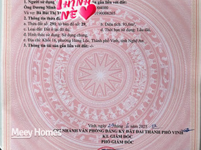 Bán đất thành phố Vinh tỉnh Nghệ An, giá 4,35 tỷ