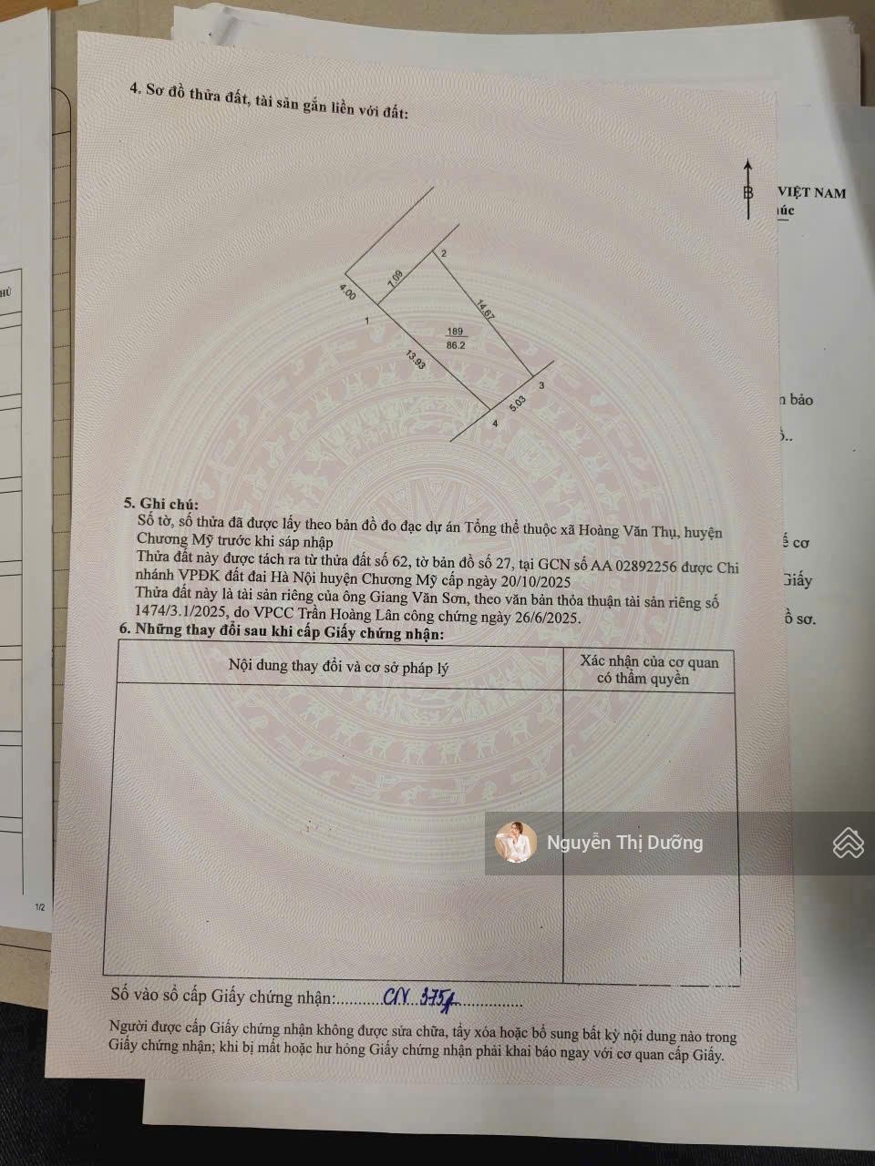 Cần bán lô đất đẹp tại Trần Phú, Chương Mỹ, vị trí thuận tiện, sổ riêng giá chỉ 1,2 tỷ