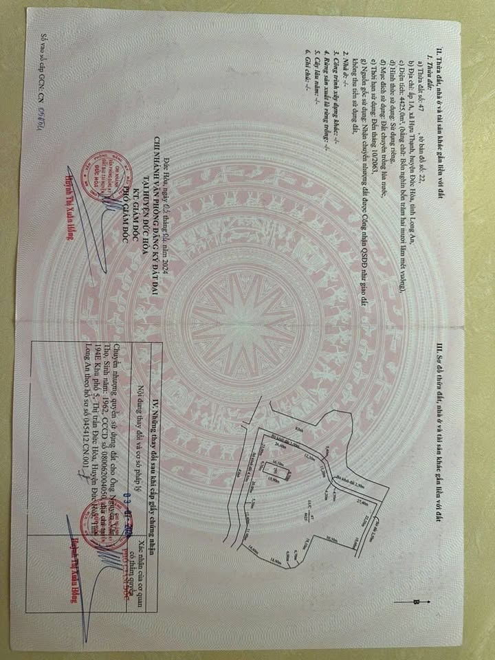 Bán đất huyện Đức Hòa, tỉnh Long An, giá 3,45 tỷ