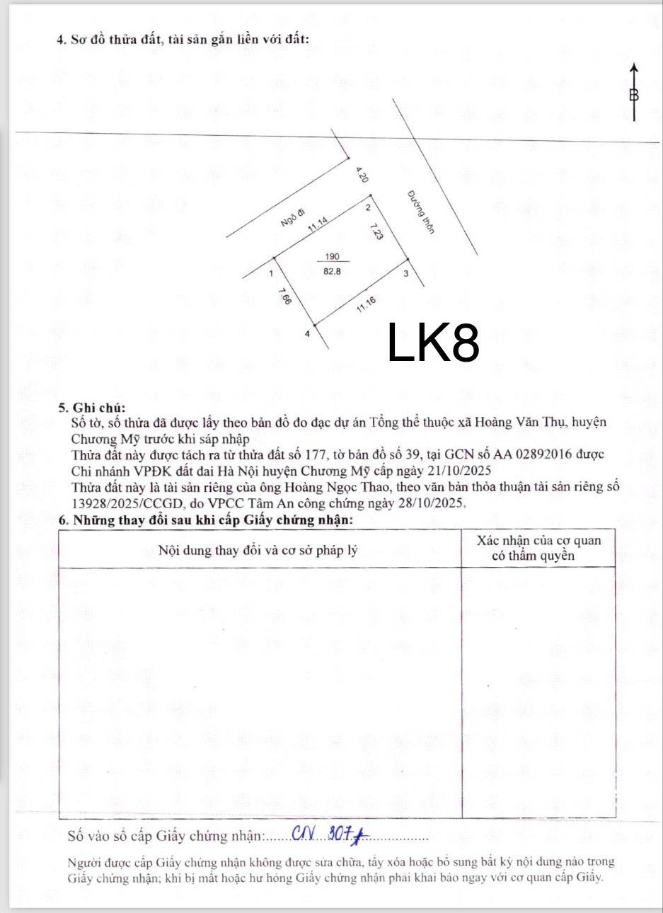 Đất thổ cư - mặt tiền hơn 5m - Nằm giữa khu quy hoạch Cụm đô thị Giáo Dục