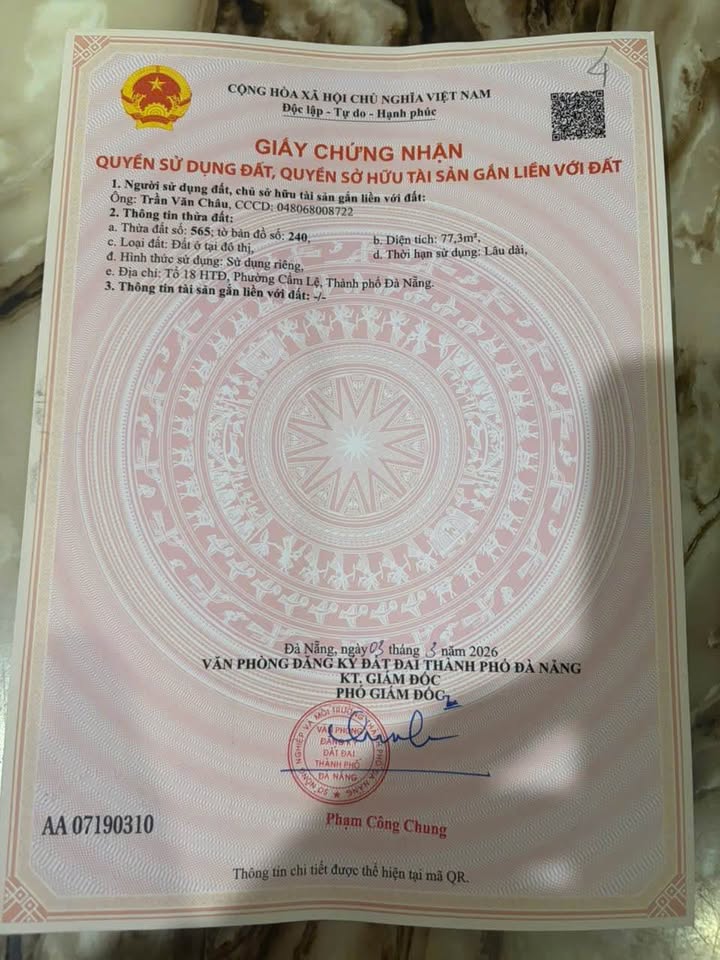 Chính chủ bán đất kiệt 117 Bình Thái 4, vị trí đẹp, giá 2.85 tỷ