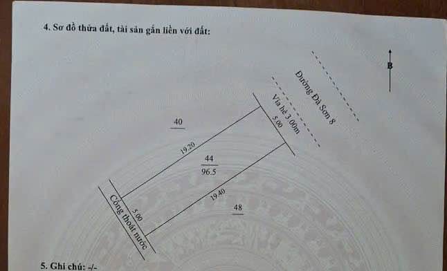 Bán đất đẹp Đà Sơn 8, đường 5,5m thông tứ hướng, diện tích 96,5m², giá 4,3 tỷ