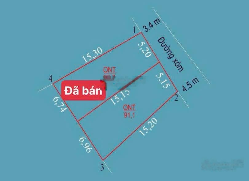 Siêu phẩm nhỉnh 1 tỷ có ngay diện tích 91m2 tọa lạc tại Mỹ Lương. Cách đường liên xã chỉ 30m Lh.