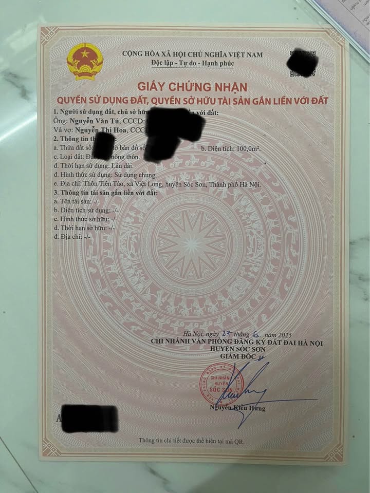 Đất Sóc Sơn full thổ cư, đường ô tô vi vu