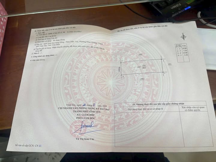 Bán đất thành phố Vĩnh Yên, tỉnh Vĩnh Phúc, giá 3 tỷ