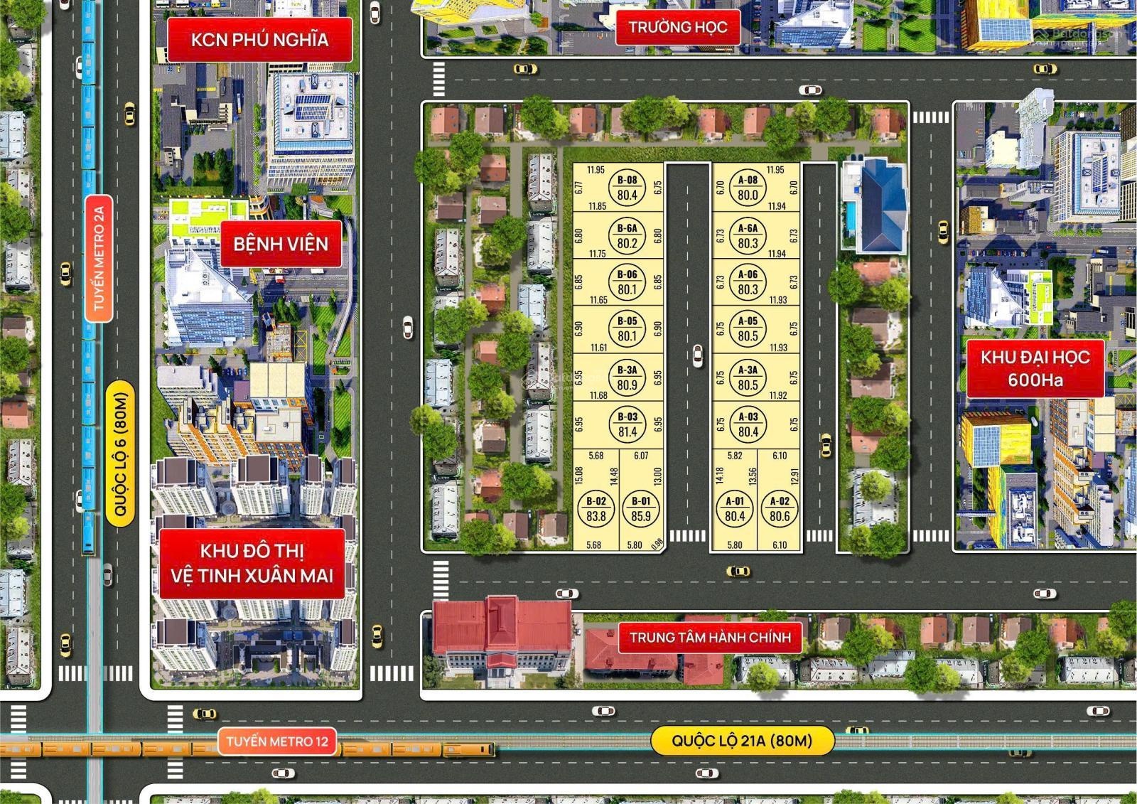 Bán đất 80m2 tại Thôn Hạnh Côn, 1,5 tỷ, xã Xuân Mai, tp Hà Nội mới