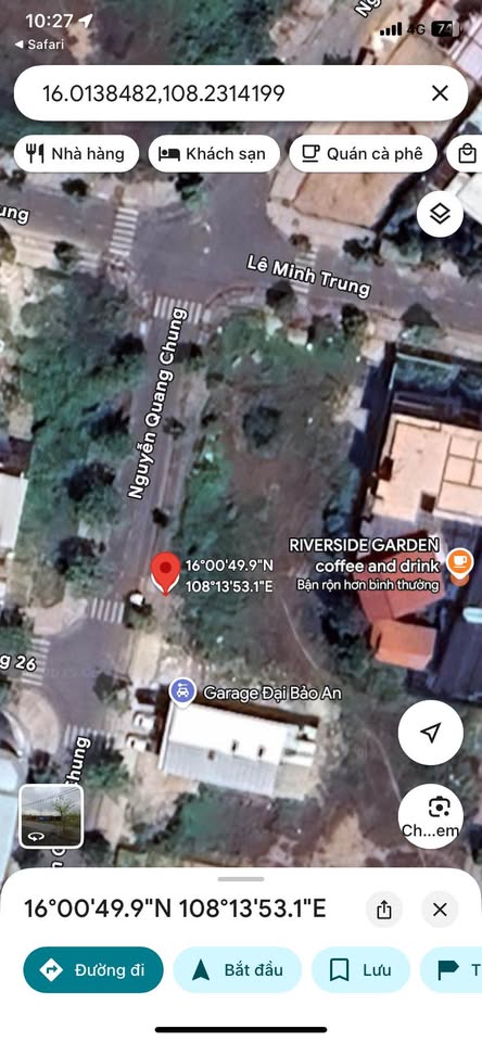 Bán đất biệt thự 300m2 đường Nguyễn Quang Trung, Hoà Xuân, Đà Nẵng