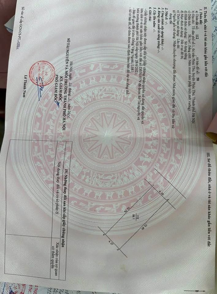 Bán 58m2 đất khu bệnh viện Phúc Thọ, thị trấn Phúc Thọ cũ, vài bước chân ra đường 4 ô tô tránh